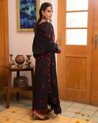 Asim Jofa black & Red Chiffon Dress 3pc