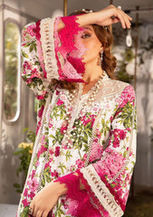 Maria B White & Pink Digital Emb New Arrival Lawn 3pc