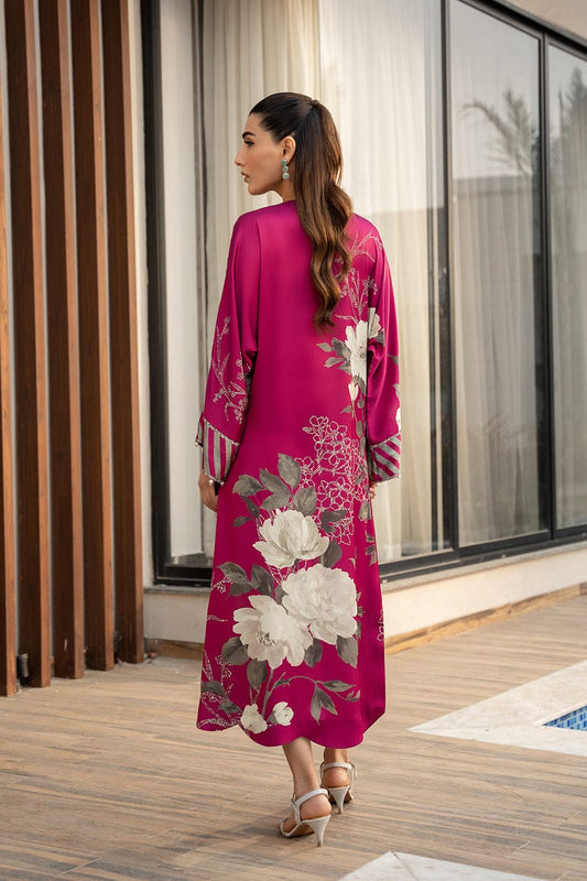 Lulusar Pink Silk Dress Hand Work New Arrival Party Wear Collection