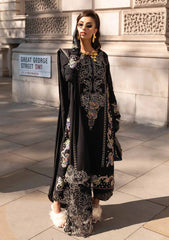 Mushq Black Grey Embroidery Dress Luxury Collection