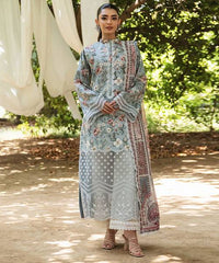 Zainab Chottani Green Pure Lawn Embroidery Digital Print