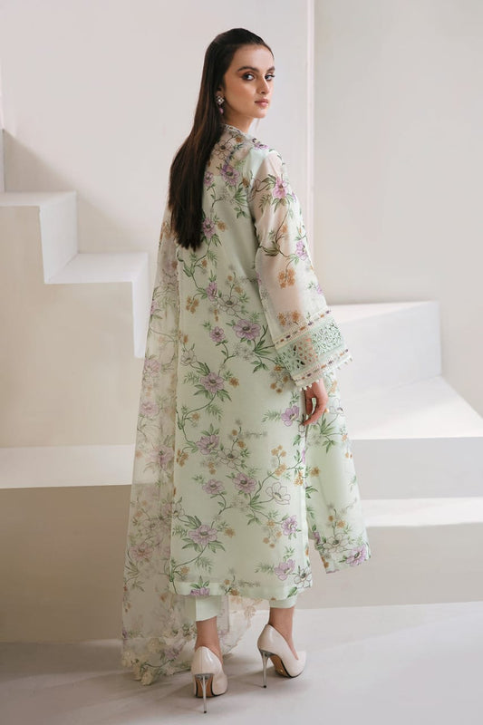 Baroque Green Pure Lawn Embroidery Dress New Arrival