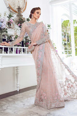 M.B Queen Pink Couture saree Wedding Collection