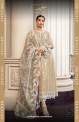 MARIA B EMBROIDERED ORGANZA SUITS D.1 FORMAL COLLECTION