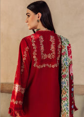 SAIRA RIZWAN LUXURY ROISE CHIKANKARI LAWN 3PC EMBROIDERED